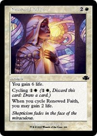 Magic: The Gathering Single - Dominaria Remastered - Renewed Faith (Retro Frame) (Foil) - Common/269 Lightly Played