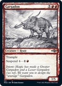 Magic: The Gathering Single - Modern Horizons 2 - Gargadon (Showcase) (Foil) - Common/351 Lightly Played