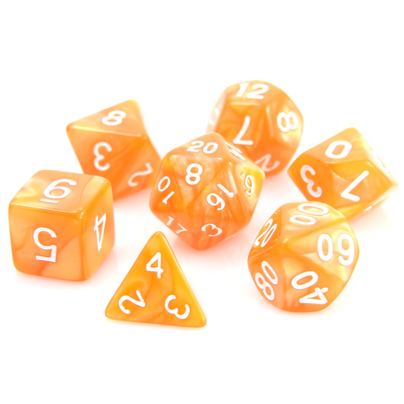 RPG Set - Orange Swirl with White
