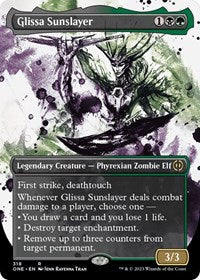 Magic: The Gathering Single - Phyrexia: All Will Be One - Glissa Sunslayer (Showcase) - Rare/318 Lightly Played