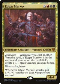Magic: The Gathering - Commander 2017 - Edgar Markov (Foil) - Mythic/036 Lightly Played