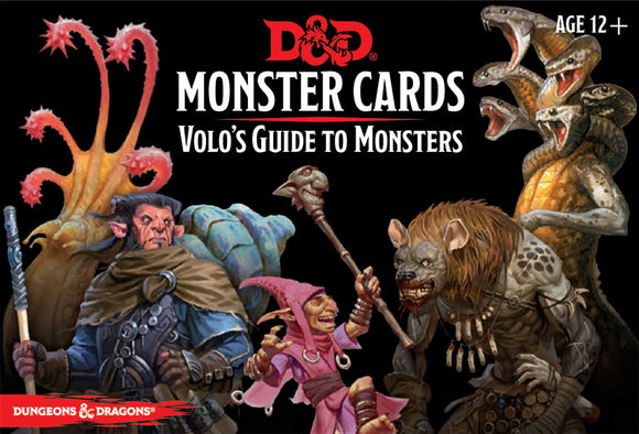 Dungeons and Dragons RPG: Monster Cards - Volo`s Guide to Monsters (81 cards)