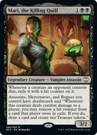 Magic: The Gathering Single - Commander: Streets of New Capenna - Mari, the Killing Quill Rare/089 Lightly Played