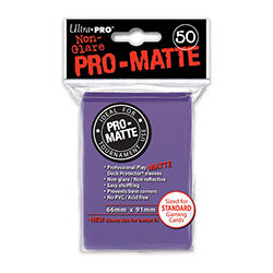 Pro-Matte Deck Protectors Pack: Purple 50ct