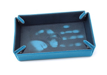Table Armor Folding Dice Tray (Rectangle) Thermic Teal w/ Teal Velvet