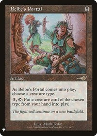 Magic: The Gathering Single - The List - Belbe's Portal - Rare/127 Lightly Played