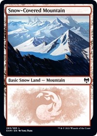 Magic: The Gathering Single - Kaldheim - Snow-Covered Mountain - Land/283 Lightly Played