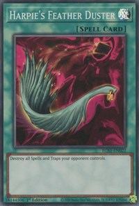 Yu-Gi-Oh! YuGiOh Single - Egyptian God Deck: Slifer the Sky Dragon - Harpie's Feather Duster - Super Rare/EGS1-EN022 Lightly Played