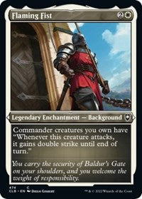 Magic: The Gathering Single - Commander Legends: Battle for Baldur's Gate - Flaming Fist (Foil Etched) - Common/474 Lightly Played