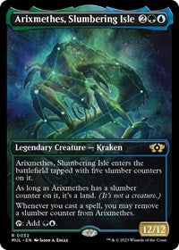 Magic: The Gathering Single - March of the Machine: Multiverse Legends - Arixmethes, Slumbering Isle - FOIL Rare/0032 - Lightly Played
