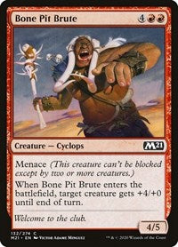 Magic: The Gathering - Core Set 2021 - Bone Pit Brute (Foil) - Common/132 Lightly Played