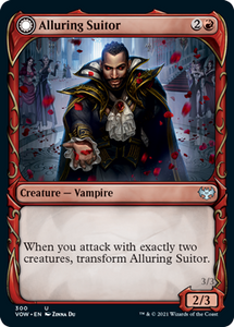 Magic: The Gathering - Innistrad: Crimson Vow - Alluring Suitor (Showcase) FOIL Uncommon/300 Lightly Played