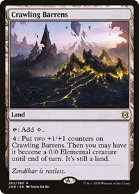 Magic: The Gathering Single - Zendikar Rising - Crawling Barrens Rare/262 Lightly Played