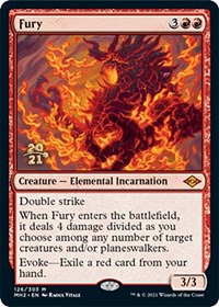 Magic: The Gathering Single - Modern Horizons 2 - Fury (Foil) (Prerelease) - Mythic/126 Lightly Played