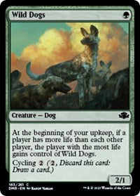 Magic: The Gathering Single - Dominaria Remastered - Wild Dogs (Foil) - Common/183 Lightly Played