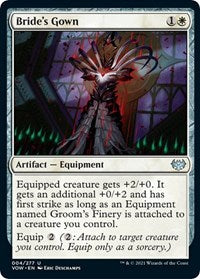 Magic: The Gathering - Innistrad: Crimson Vow - Bride's Gown (Foil) Uncommon/004 Lightly Played