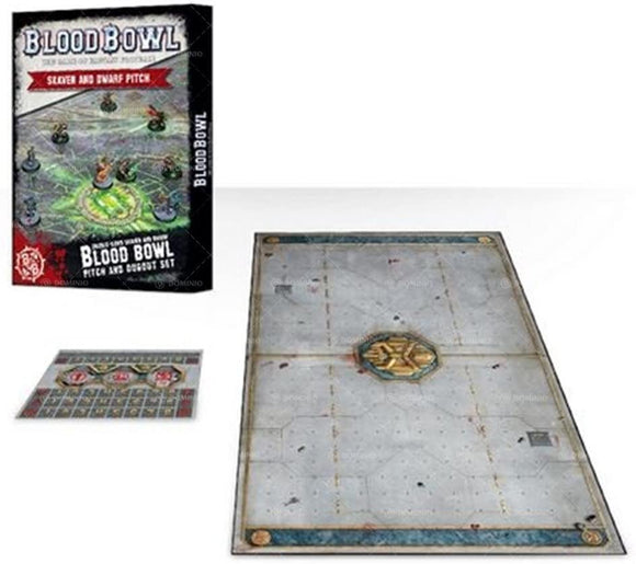 Warhammer Fantasy - Blood Bowl Double-sided Skaven and Dwarf Pitch