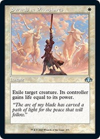 Magic: The Gathering Single - Dominaria Remastered - Swords to Plowshares (Retro Frame) (Foil) - Uncommon/275 Lightly Played