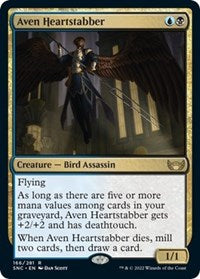 Magic: The Gathering Single - Streets of New Capenna - Aven Heartstabber Rare/166 Lightly Played