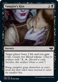 Magic: The Gathering - Innistrad: Crimson Vow - Vampire's Kiss Common/136 Lightly Played