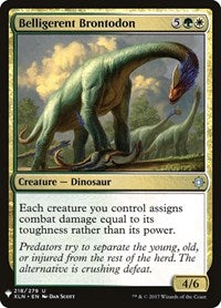 Magic: The Gathering Single - The List - Belligerent Brontodon - Uncommon/218 Lightly Played
