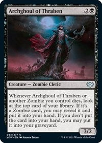 Magic: The Gathering Single - Innistrad: Crimson Vow - Archghoul of Thraben (Foil) Uncommon/093 Lightly Played