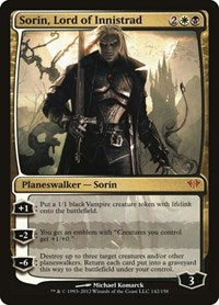 Magic: The Gathering - Dark Ascension - Sorin, Lord of Innistrad - Mythic/142 Moderately Played