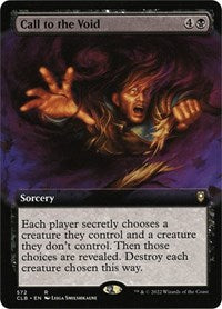 Magic: The Gathering - Commander Legends: Battle for Baldur's Gate - Call to the Void (Extended Art) - Rare/572 Lightly Played