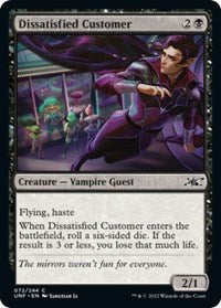 Magic: The Gathering - Unfinity - Dissatisfied Customer (Foil) - Common/072 Lightly Played