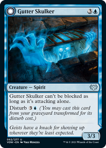 Magic: The Gathering - Innistrad: Crimson Vow - Gutter Skulker Uncommon/062 Lightly Played