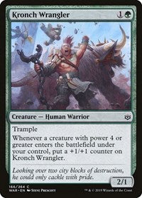 Magic: The Gathering - War of the Spark - Kronch Wrangler Common/166 Lightly Played