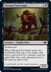 Magic: The Gathering - Innistrad: Crimson Vow - Diregraf Scavenger FOIL Common/105 Lightly Played