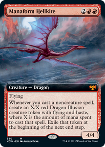 Magic: The Gathering - Innistrad: Crimson Vow - Manaform Hellkite (Extended Art) Mythic/380 Lightly Played