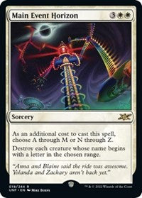Magic: The Gathering - Unfinity - Main Event Horizon (Foil) - Rare/019 Lightly Played