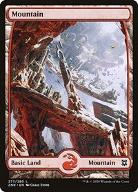 Magic: The Gathering Single - Zendikar Rising -  Mountain (Full Art) - Common/277 Lightly Played