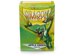Dragon Shields: (100) Matte Apple Green Standard Sleeves