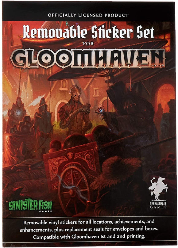 Gloomhaven removable Sticker Set