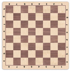WE Games Walnut Wood Grain Mousepad Chessboard, 20 inches – made in USA