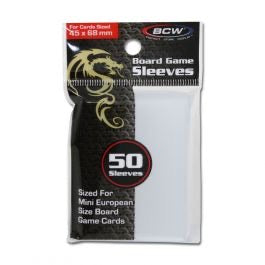 BCW - Mini European Board Game Card Sleeves (50 ct) 45x68mm