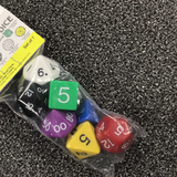 Jumbo Polyhedral Dice (Multicolor)