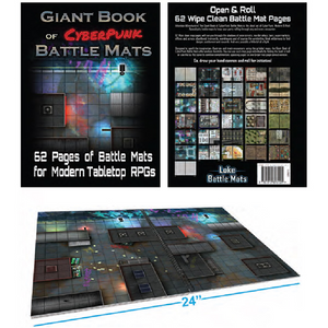 Battle Mat: Gaint Book of CyberPunk Battle Mats
